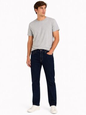 Paige Federal Straight Leg Jeans Men’s 31 Dark Wash Raw Hem USA